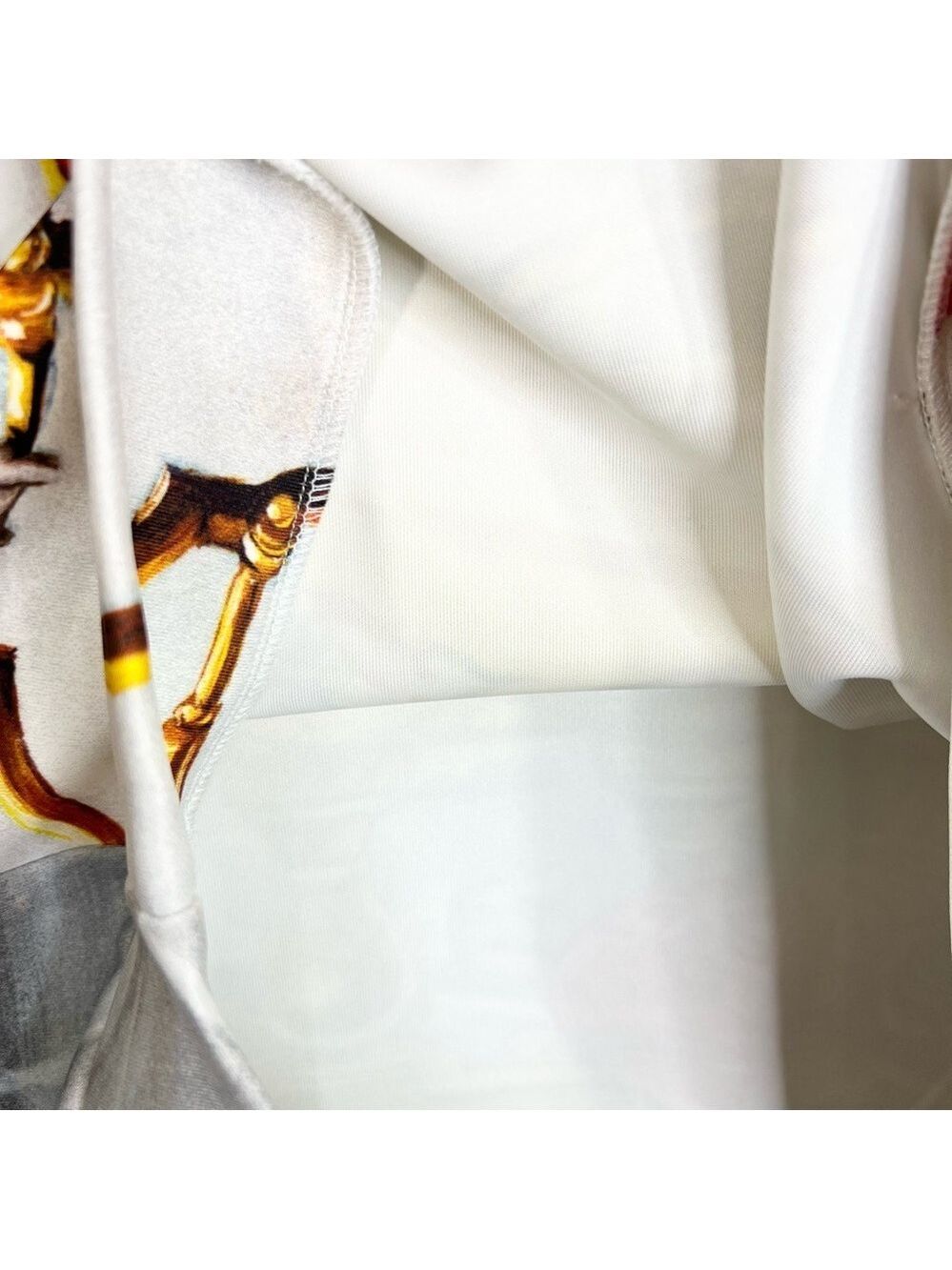 MRZ Italy designer drop shoulder half sleeve oversized graphic print top S - Picture 10 of 15